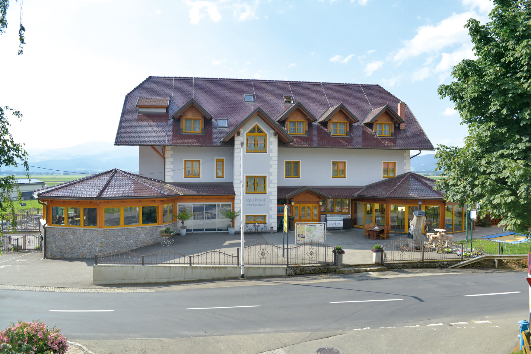 Das Stammhaus an der Landstraße